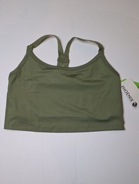 Phoenix Malibu Multi-Strap Bra Olive Green